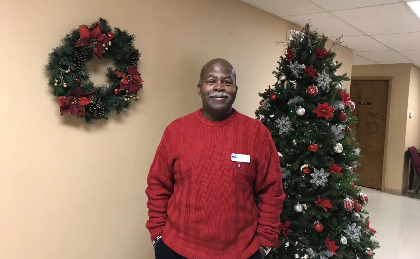 Community Health Worker Lucas Tuning at the Pigg River Community Center. Tuning is employed by the United Way of Roanoke Valley with money the West Piedmont Health District got from a CDC grant.